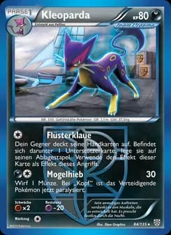 Kleoparda card in German