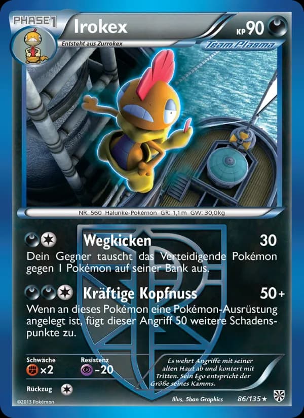 Irokex card in German