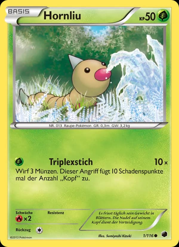 Hornliu card in German