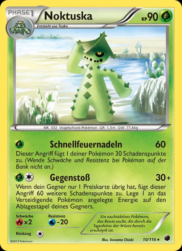 Noktuska card in German