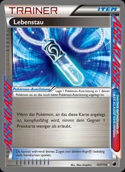 Lebenstau card in German