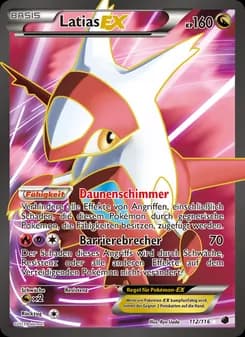Latias-EX card in German