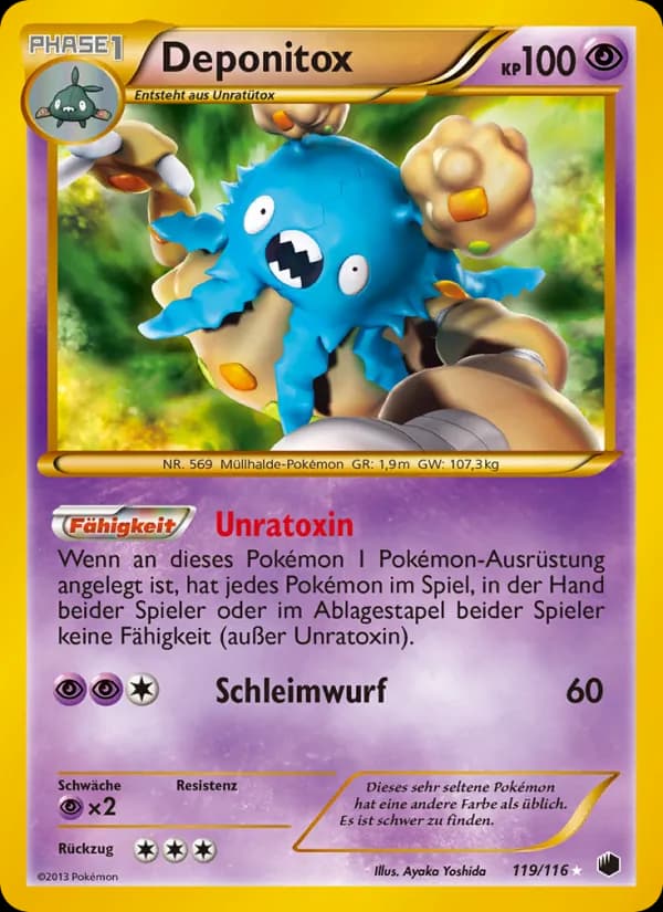 Deponitox card in German
