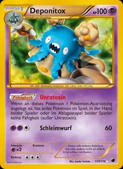 Deponitox card in German