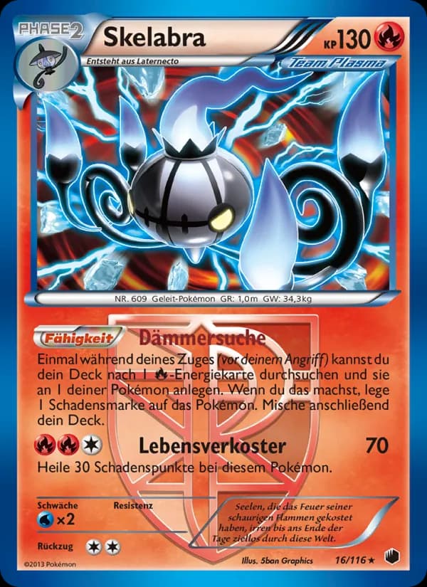 Skelabra card in German
