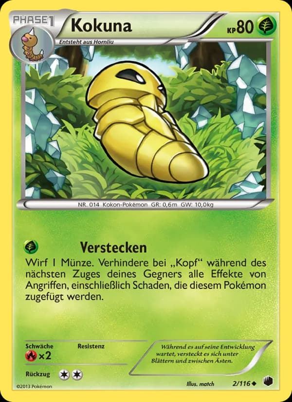 Kokuna card in German