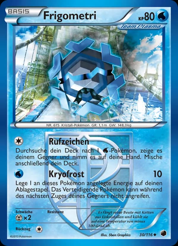 Frigometri card in German