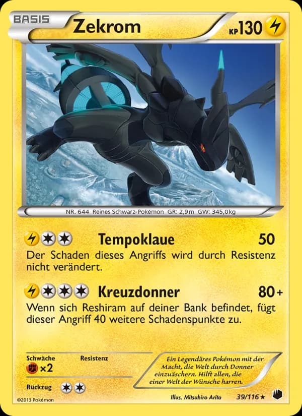 Zekrom card in German