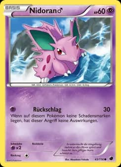 Nidoran♂ card in German