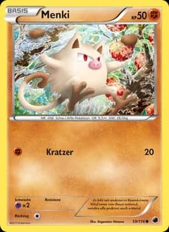 Menki card in German