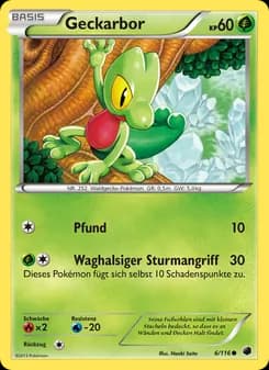 Geckarbor card in German