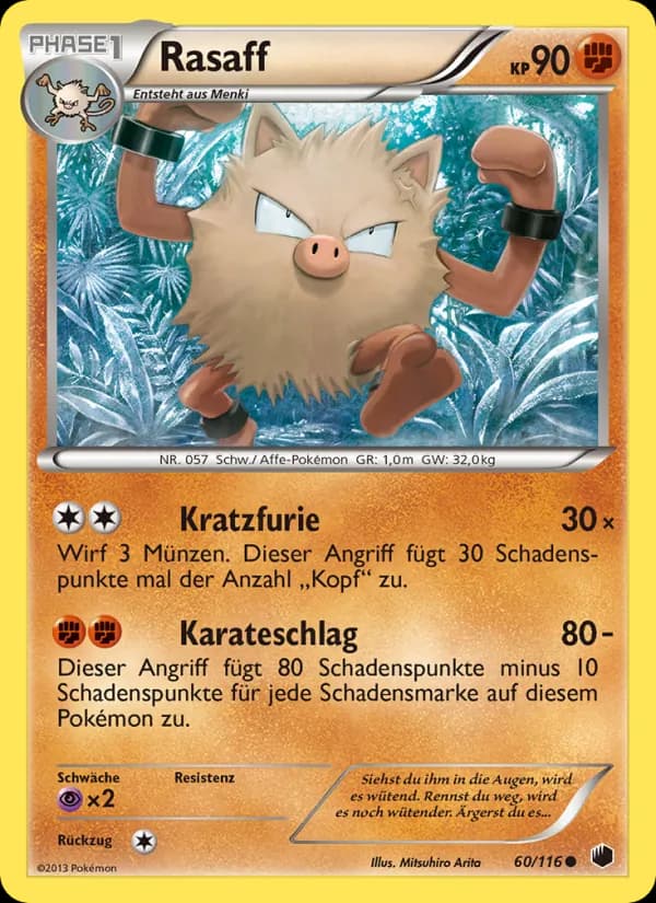 Rasaff card in German