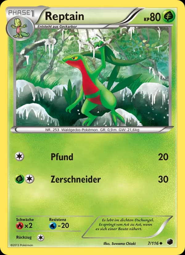Reptain card in German