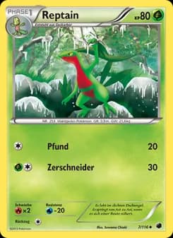 Reptain card in German