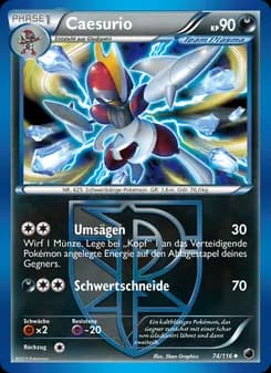 Caesurio card in German