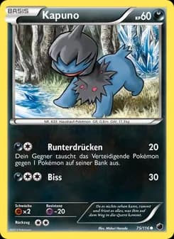 Kapuno card in German