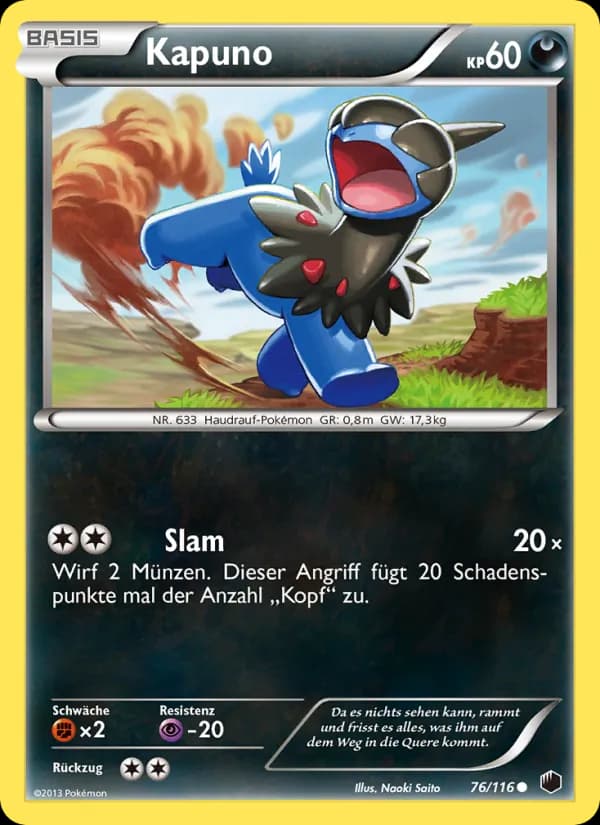 Kapuno card in German