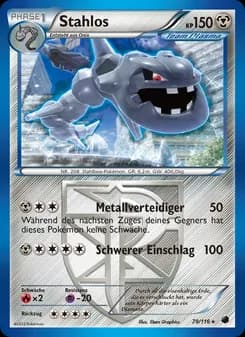 Stahlos card in German