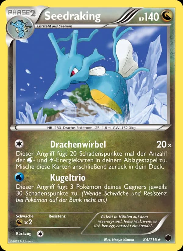 Seedraking card in German