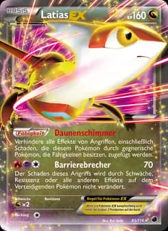 Latias-EX card in German