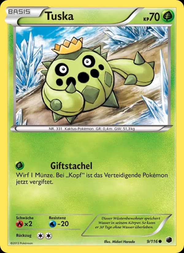 Tuska card in German