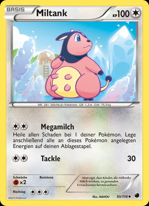 Miltank card in German