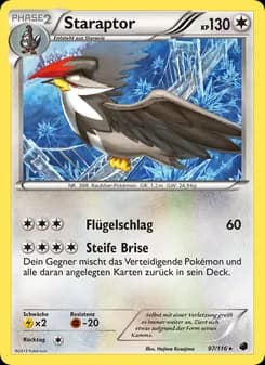 Staraptor card in German