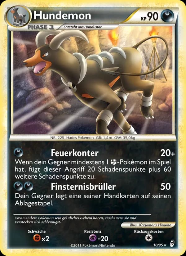 Hundemon card in German