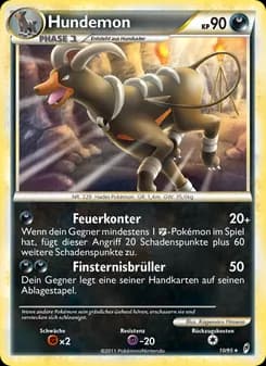 Hundemon card in German