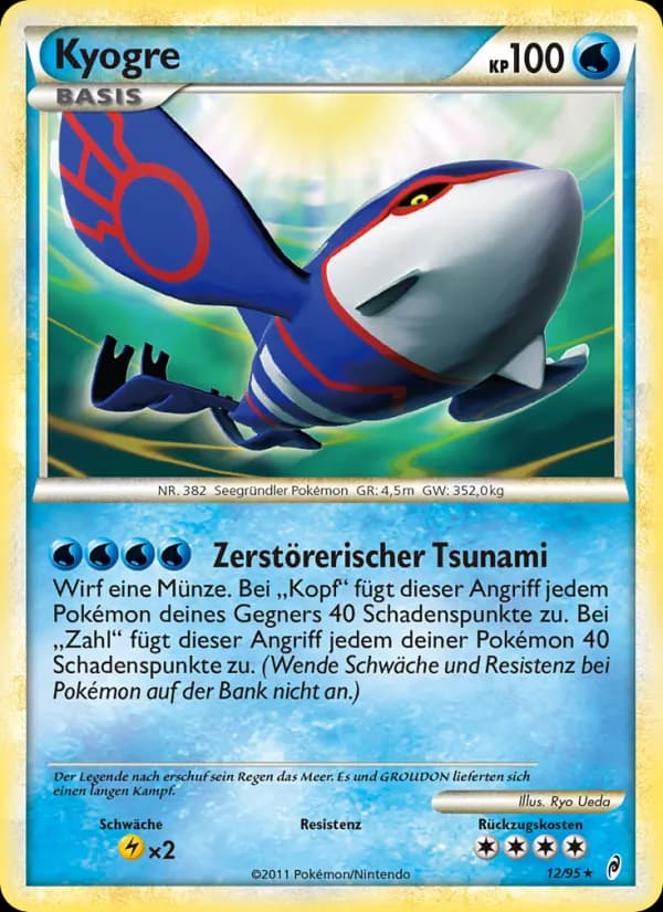 Kyogre card in German