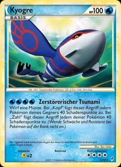 Kyogre card in German