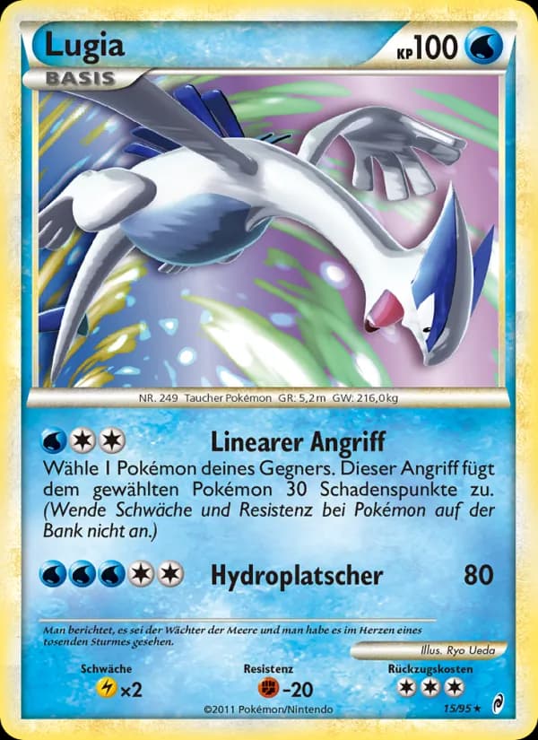 Lugia card in German