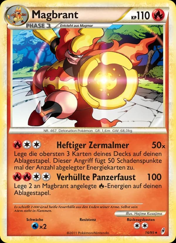 Magbrant card in German