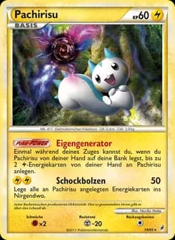 Pachirisu card in German