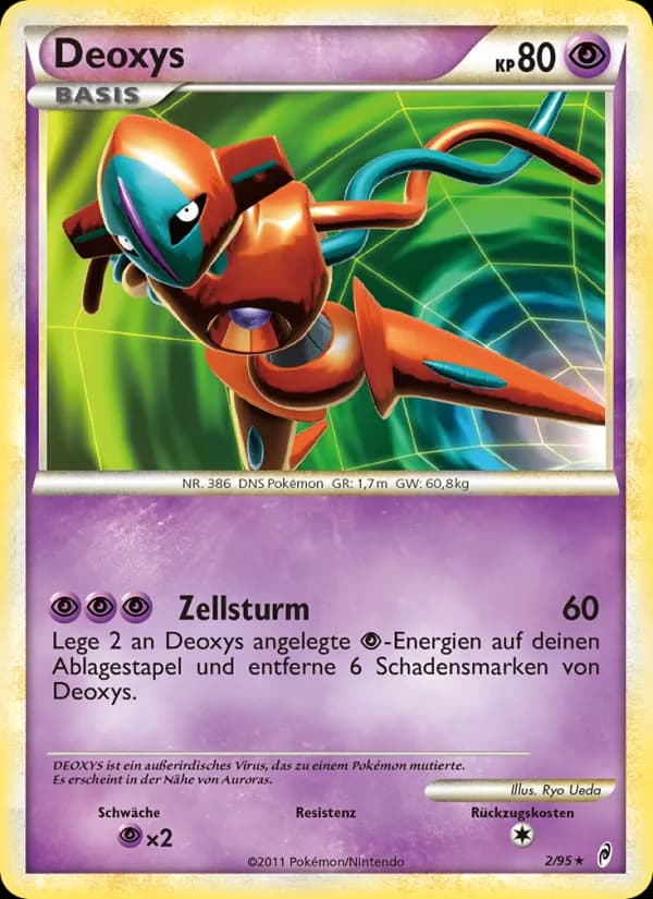 Deoxys card in German