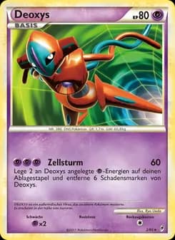 Deoxys card in German