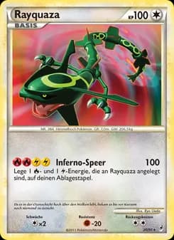 Rayquaza card in German