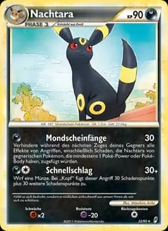 Nachtara card in German
