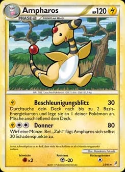 Ampharos card in German