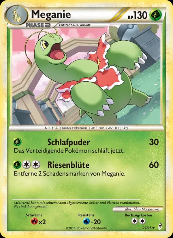 Meganie card in German