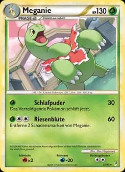 Meganie card in German