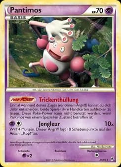Pantimos card in German