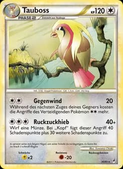 Tauboss card in German