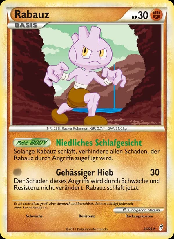 Rabauz card in German