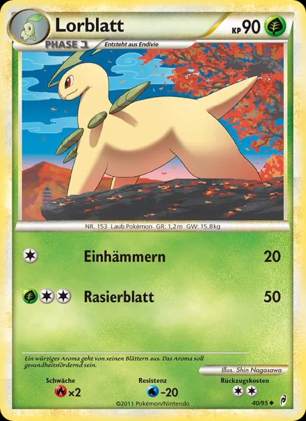 Lorblatt card in German