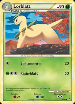 Lorblatt card in German