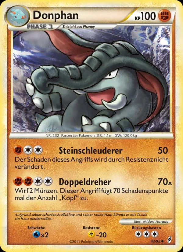 Donphan card in German