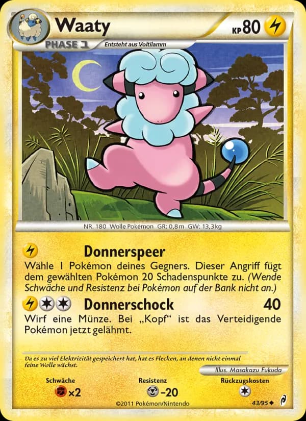 Waaty card in German