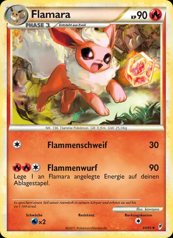 Flamara card in German