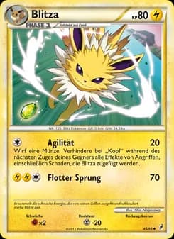 Blitza card in German